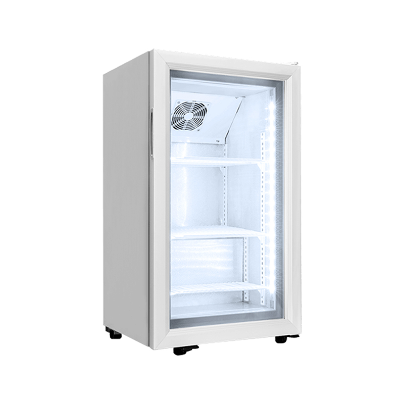 see through display freezer